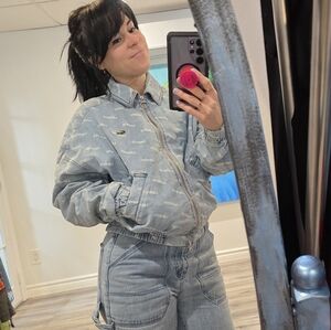 LACOSTE Jean Jacket XS Unsisex Zip Up Bomber